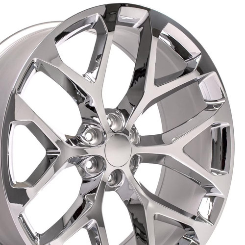 26x10 chrome snowflake - snowflake, wheel